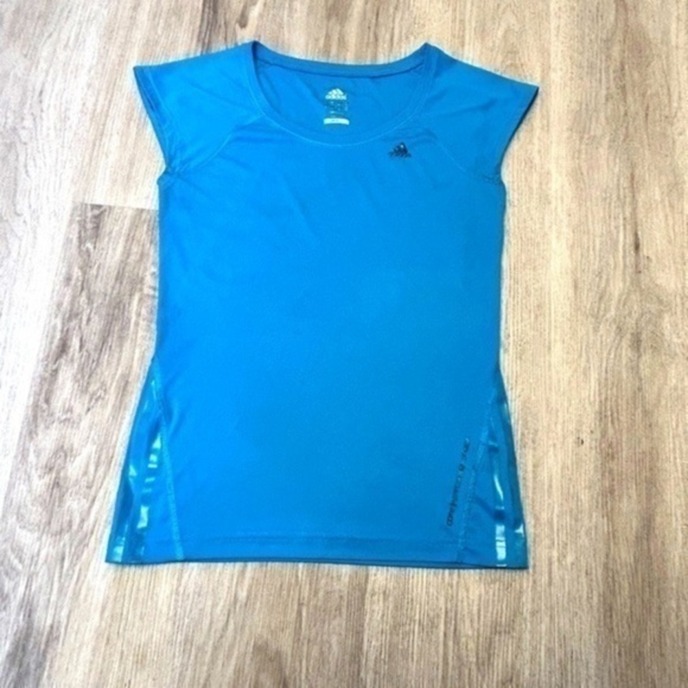 ADIDAS Climalite short cap sleeve athletic activewear running workout tee shirt